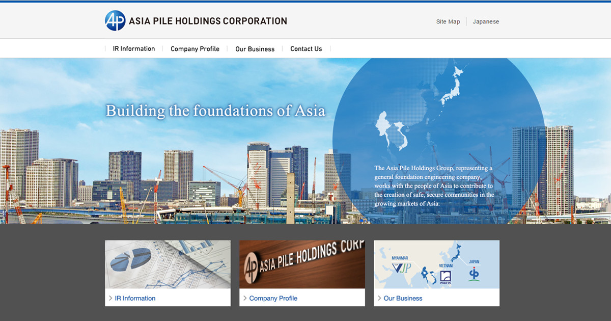 ASIA PILE HOLDINGS CORPORATION.